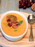 Gazpacho de higos y uva roja
