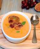 Gazpacho de higos y uva roja