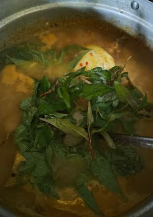 Gambar Ikan patin tempoyak daun pijat