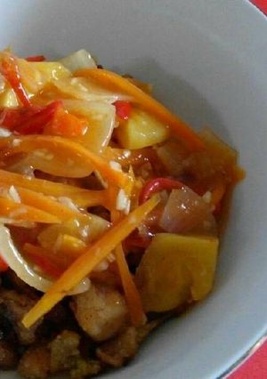 Foto resep Ayam dan Brokoli Goreng Saus Asam Manis