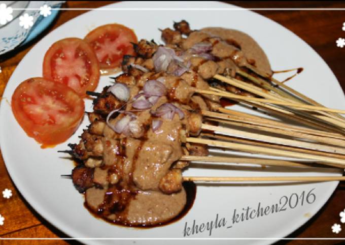 Resep Sate Ayam Saus Kacang ala abang" (simple irit), Lezat Sekali