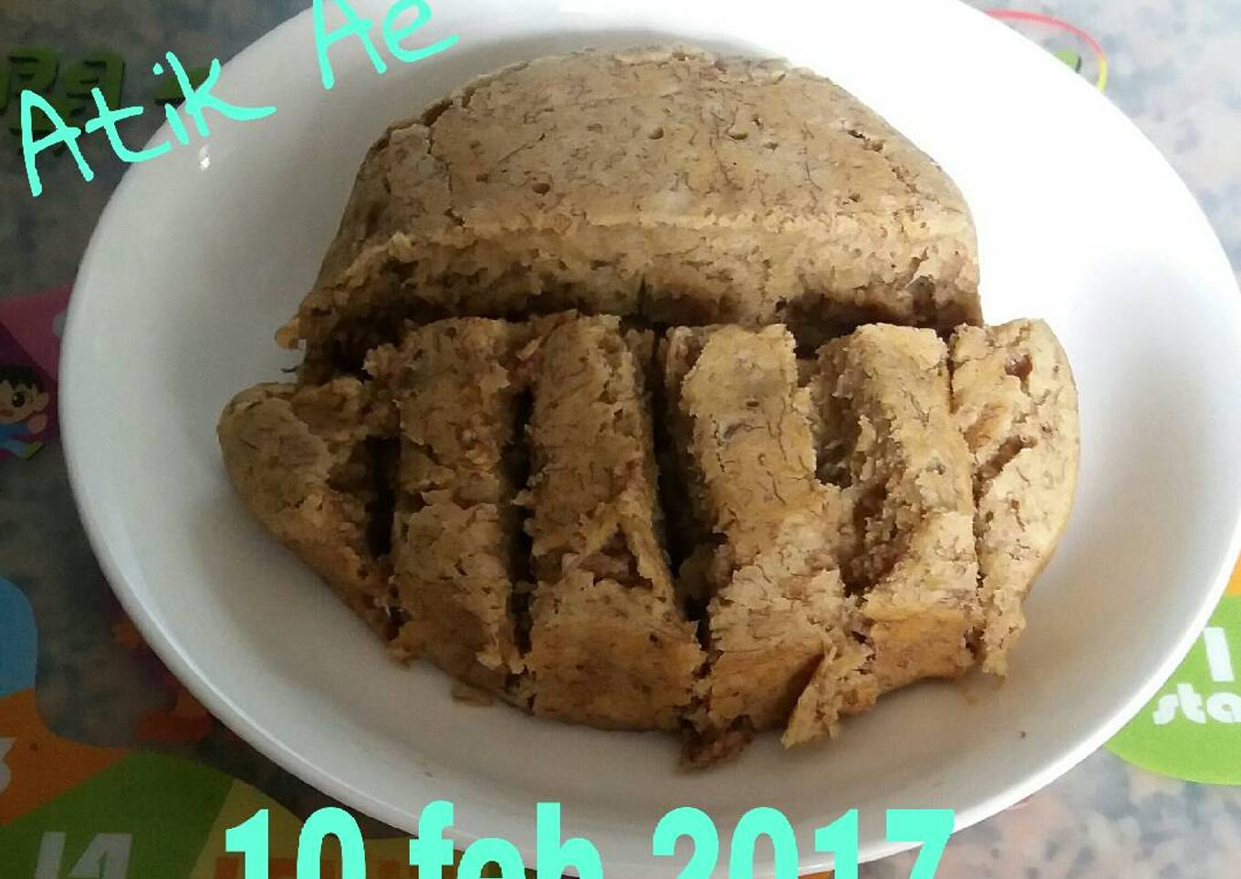 Bolkus (banana with oatmeal)