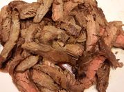 A picture of flank steak marinade