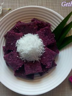 Foto resep 112. Gethuk Pisang Ubi Ungu
