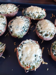 Una foto de Patatas rellenas de espinacas