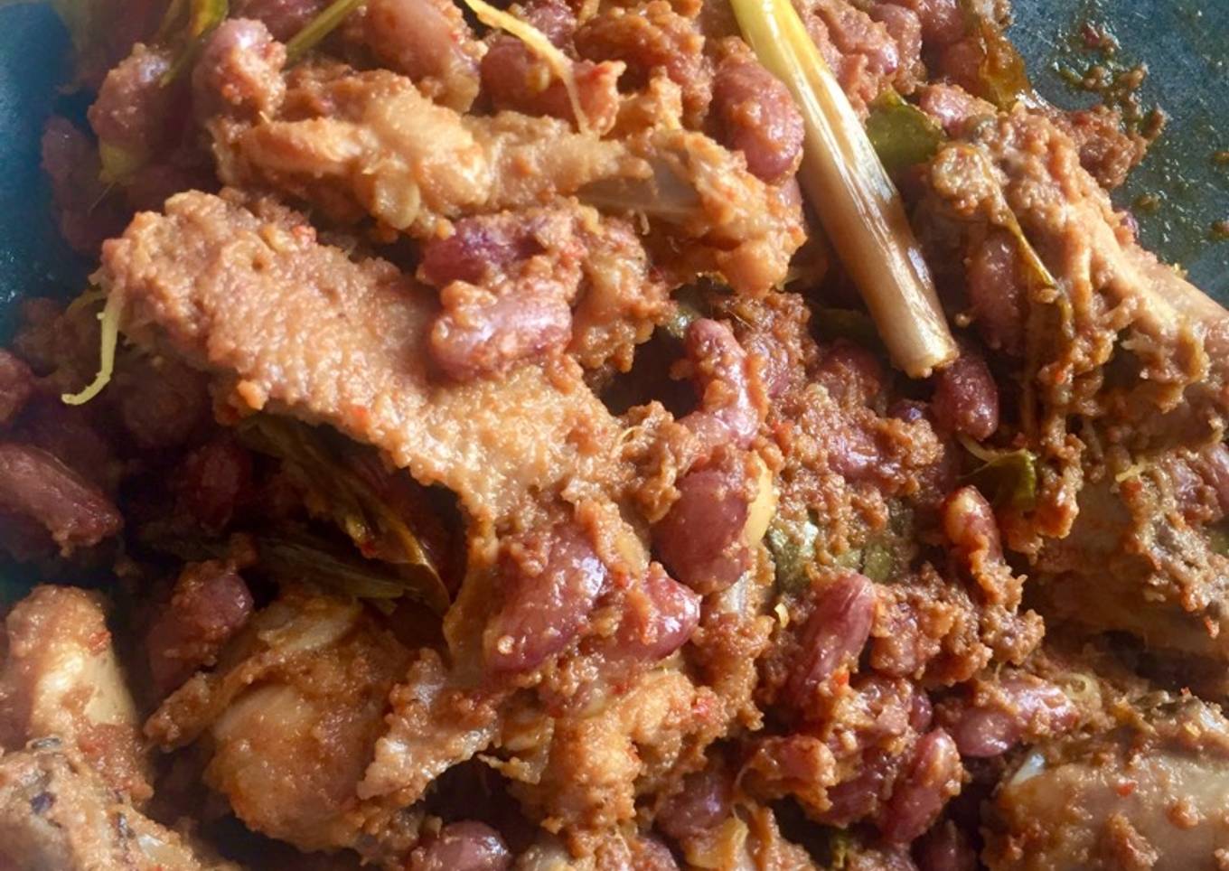 Rendang Ayam Kacang Merah