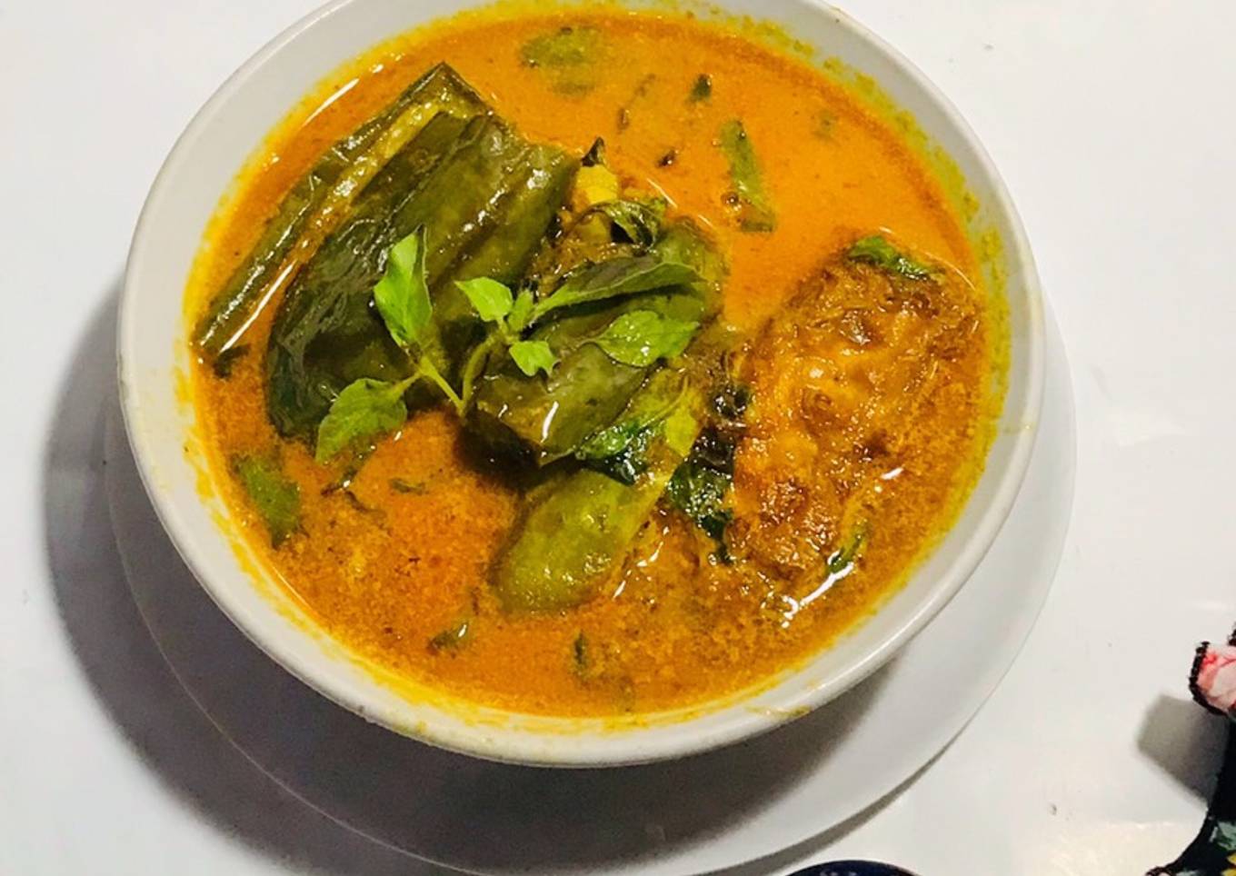 Pecel Santan Terong Tempe