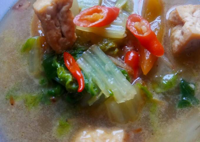 Resep: Sawi Putih Kuah Santan Rebon Sederhana Dan Enak