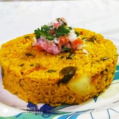 A picture of Vegetable Biryani.
