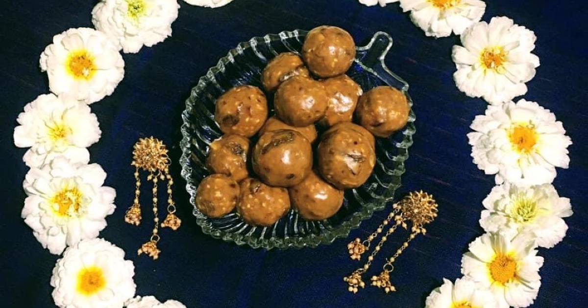 Atta Jaggery n Dry Fruits Ladoo Recipe by Sudipa Gope Cookpad