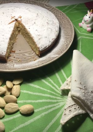 Una foto de Tarta de Santiago