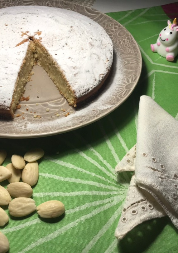 Una foto de Tarta de Santiago