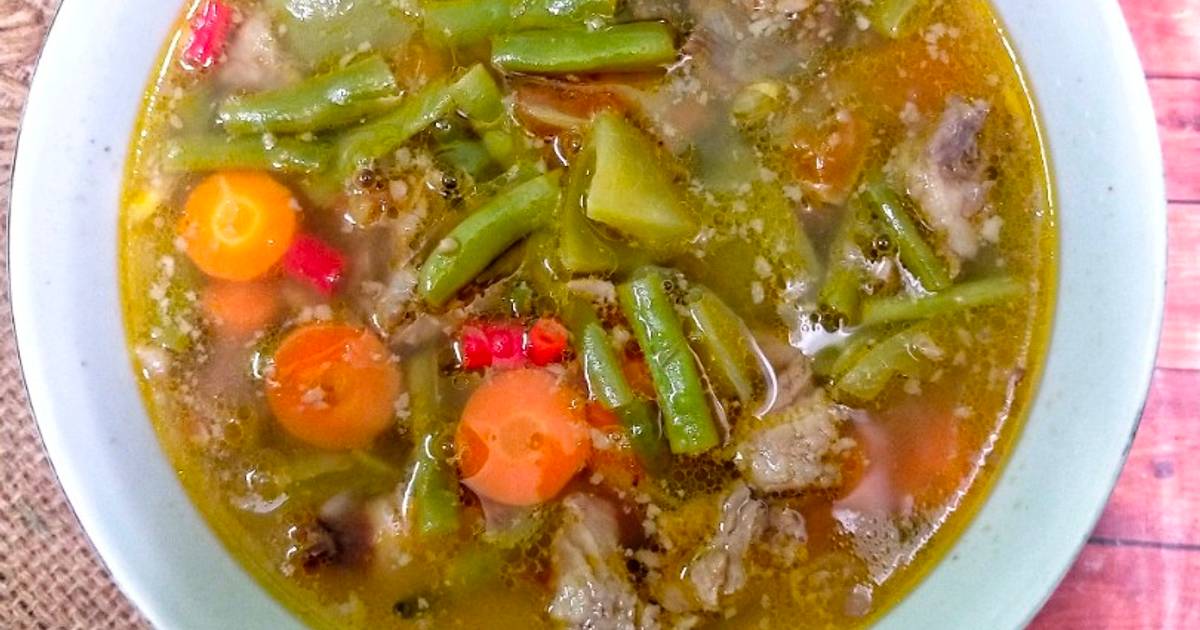Resep 786 Asem Asem Buncis Wortel Tetelan Sapi Favorit Bunda