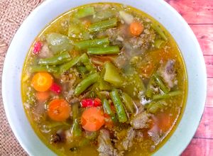 Foto resep 786. Asem- asem Buncis Wortel Tetelan sapi