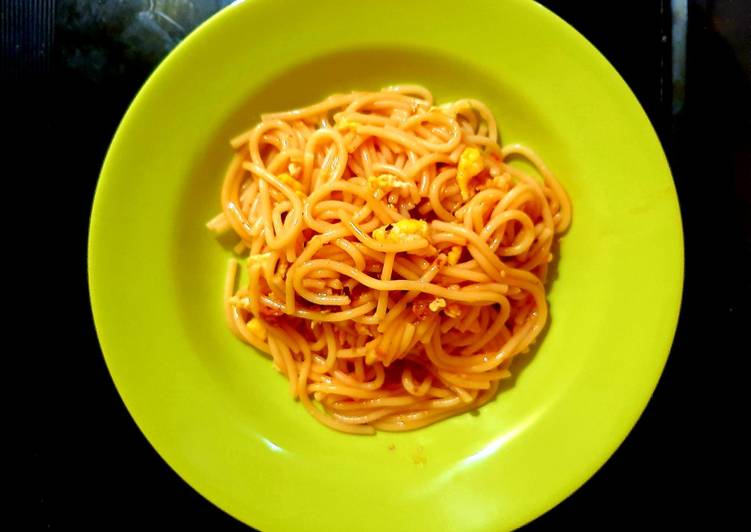Spaghetti Telur Simple