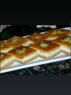 صورة لوصفة بسبوسه بالقشطه