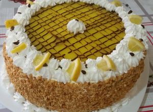 صورة لوصفة تورتة بذوق الليمون 🍋🍋🍋
