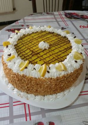 صورة لوصفة تورتة بذوق الليمون 🍋🍋🍋