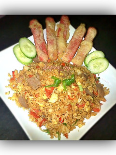 Foto resep NASI GORENG simple + SOSIS goreng tepung