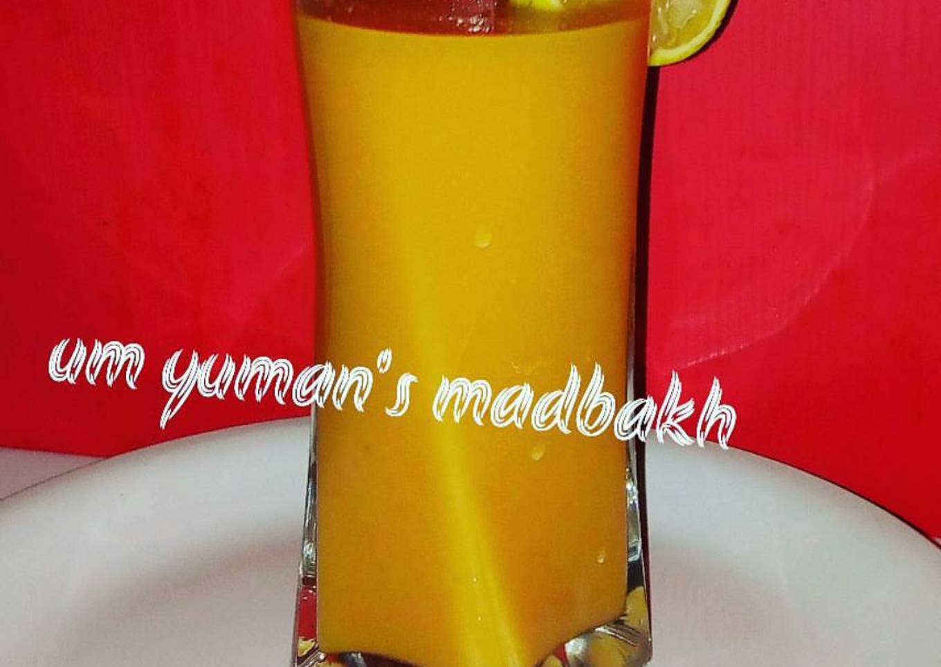 Orange mango smoothie