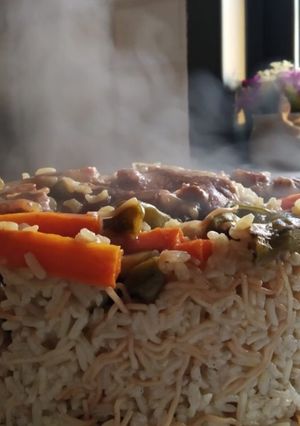 صورة لوصفة مقلوبة الفول