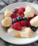 Iogurte Grego com Banana, Frutos Vermelhos