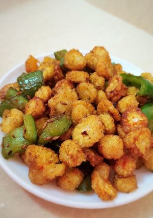 A picture of Crispy Pepper Fried Babycorns.