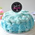 Ombre Rosette Birthday Cake (3 bahan saja)