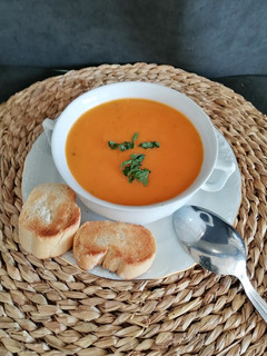 Una foto de Crema de tomate