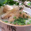 Cháo gà nấm từ cơm nguội