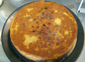 Una foto de Budín de pan con plátano