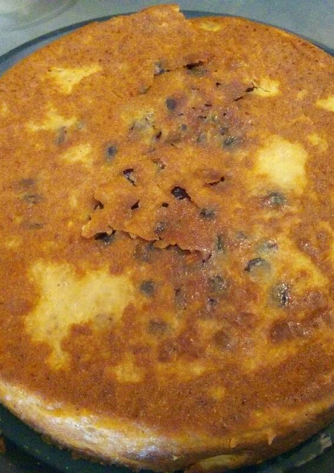 Una foto de Budín de pan con plátano
