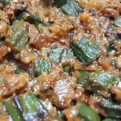 A picture of Chatpata Bhindi.