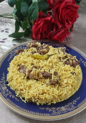 A picture of Mutton Yakhni Pulao.