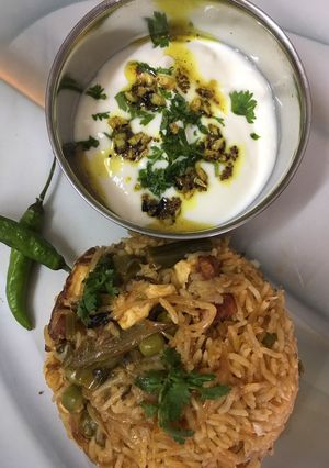 A picture of Paneer Biryani.