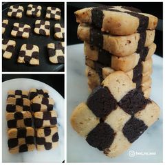 A picture of Checkerboard Cookies (Eggless & Whole Wheat Flour).