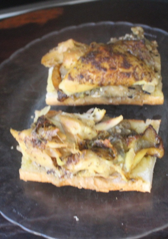 Una foto de Panini de pollo asado