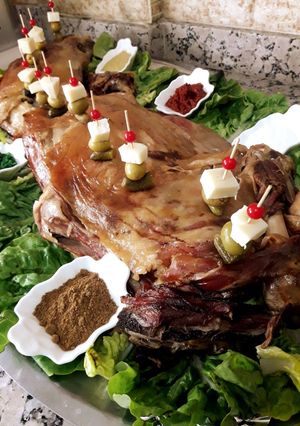 صورة لوصفة نصف خروف مشوي 🐏