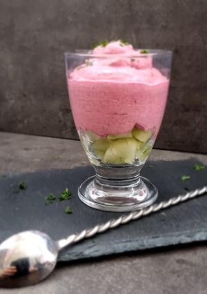 Une photo de °Mousse de betteraves au fromage de brebis°