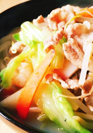A picture of Nagasaki Champon-Style Udon.