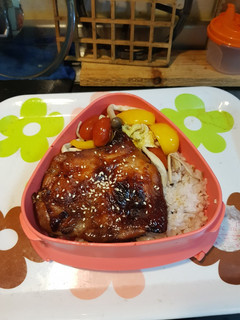 氣炸鍋做雞腿便當 的食譜成品照片