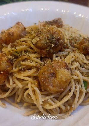Foto resep Garlic Butter Spaghetti dengan Saus Tiram