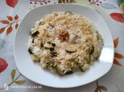 Una foto di risotto estivo