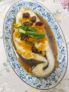 A picture of 蔭瓜蒸鱈魚.