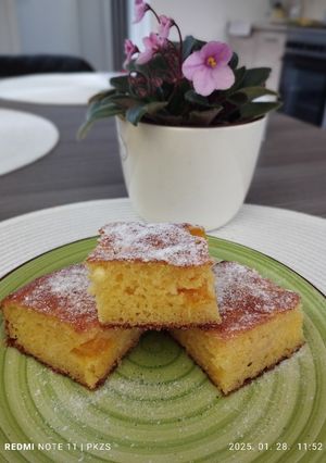 Túrós pite mangoval, gluténmentesen, laktózmentesen recept fotója