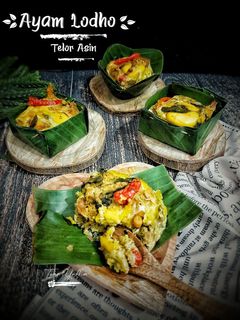 Foto resep Ayam Lodho Telur Asin / Takir Bujur Sangkar