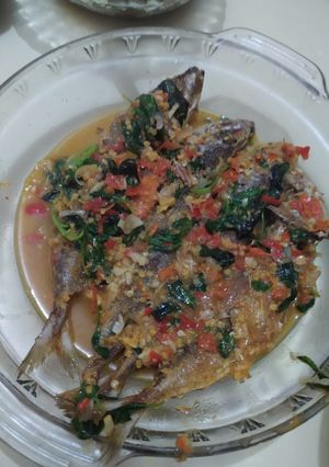 Foto resep Sambal kemangi ikan kembung