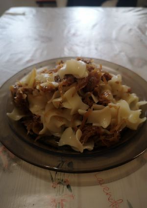 Káposztás tészta recept fotója