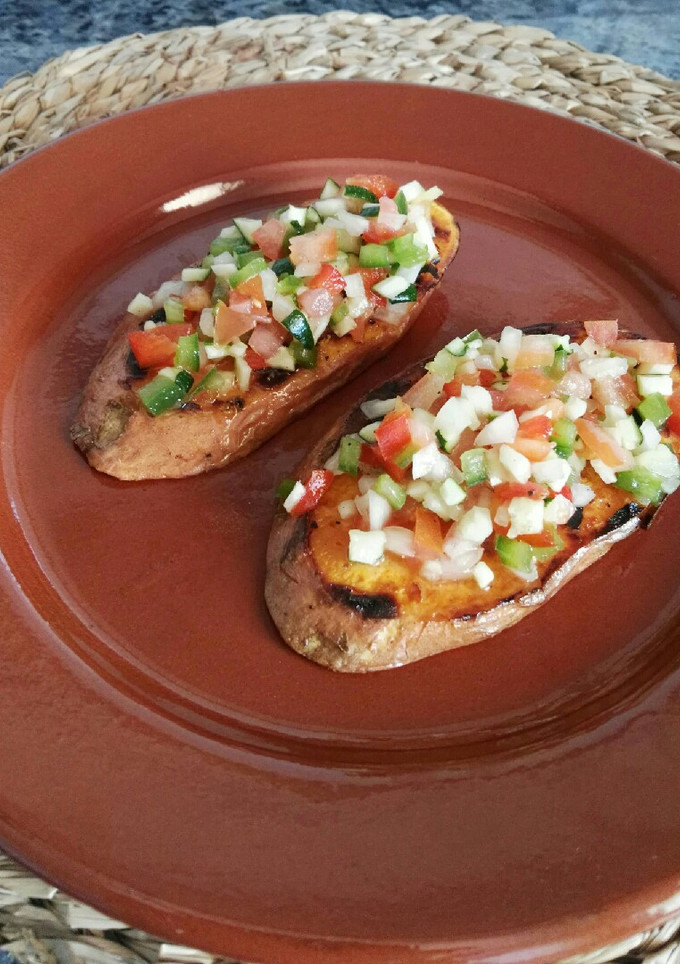 Una foto de Bruschettas de boniato