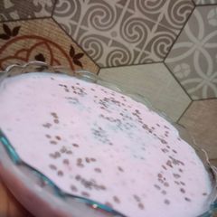 A picture of Strawberry & chia seeds pudding.